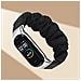 Cinturino Elastico Per Braccialetto Compatibile Con Xiaomi Mi Band 8 - Design Scrunchie Black - Foto miniatura 3