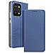 Smart Book Custodia A Libro Poket Flip Cover Case Per Oppo Reno14 Pro 5g Blu - Foto miniatura 8