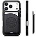 Custodia Nera In Pelle Pu Con Porta Carte Magnetico Compatibile Con Iphone 17 Pro Max - Foto miniatura 1