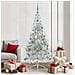 Albero di Natale artificiale con luci integrate Argento 210 cm - Foto miniatura 2