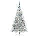 Albero di Natale artificiale con luci integrate Argento 210 cm - Foto miniatura 3