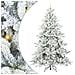 Albero di Natale Artificiale con Rami Pieghevoli Bianco 240 cm - Foto miniatura 1