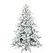Albero di Natale Artificiale con Rami Pieghevoli Bianco 240 cm - Foto miniatura 4