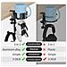 Supporto Per Tazza Da Scrivania Nero Con Gancio Per Cuffie - Rotazione A 360° - Foto miniatura 4