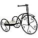 Supporto Bici In Mosaico Verde Chiaro E Ferro Battuto 53x23,5x36h - Foto miniatura 1
