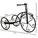 Supporto Bici In Mosaico Verde Chiaro E Ferro Battuto 53x23,5x36h - Foto miniatura 4