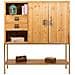 Credenza In Legno E Metallo Marrone 120x37,5x139,5h - Foto miniatura 2
