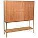 Credenza In Legno E Metallo Marrone 120x37,5x139,5h - Foto miniatura 4