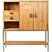 Credenza In Legno E Metallo Marrone 120x37,5x139,5h - Foto miniatura 8