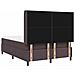 Letto a molle con materasso Marrone scuro 140 x 200 cm Tessuto - Foto miniatura 9