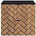 | Mobiletto 60 cm - Marron Mat - Mobili da bagno - Mobiletti - Piano di lavoro nero - Foto miniatura 3