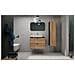 | Mobiletto 60 cm - Marron Mat - Mobili da bagno - Mobiletti - Piano di lavoro nero - Foto miniatura 6