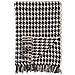 Plaid Side In Cotone Riciclato Nero E Beige 130x180 Cm - Foto miniatura 1