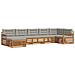 Set divani con cuscino 7 pcs Grigio Naturale e Chiaro - Foto miniatura 1