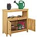 Tavolo consolle da giardino Acacia chiaro 80 x 35 x 75 cm - Foto miniatura 3