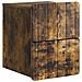 Mobiletto da notte a muro 2 pcs Rovere Fumo 33 x 34,5 x 43 cm - Foto miniatura 3