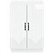 Mobile per scarpe HOORN 59,5 x 39,5 x 87 cm Bianco Lucido - Foto miniatura 4