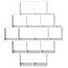 Scaffale da parete Bianco 120 x 20 x 136 cm - Foto miniatura 4