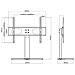 Supporto a Pavimento Staffa TV con Base 600 x 400 mm 32" - 70" - Foto miniatura 6