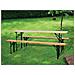 Set Birreria In Legno 2 Panche Cm 220x70x76h - Foto miniatura 4