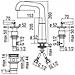 Batteria Lavabo 3 Fori Nobili Likid Lk00211/2cr, Cromo - Foto miniatura 2
