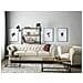 Poltrona Vintage In Tessuto Beige Chesterfield - Foto miniatura 12