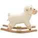 Pecora a Dondolo in Peluche 78x34x58 cm Bianca - Foto miniatura 2