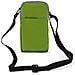 Borsello Cintura Smartphone Passante Cintura Moschettone Tracolla 2 Tasche Verde - Foto miniatura 1