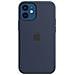 Custodia MagSafe in silicone per iPhone 12 Mini Colore Deep Navy - Foto miniatura 2