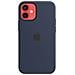 Custodia MagSafe in silicone per iPhone 12 Mini Colore Deep Navy - Foto miniatura 3