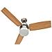 Ventilatore Soffitto Luce e Telecomando 108cm Marrone Chiaro - Foto miniatura 9