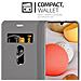 Custodia Compatibile Con Samsung Galaxy A42 In Grigio Nero - Coperchio Protettiva Con Chiusura Magnetica, Funzione Stand E Tasca Per Le Carte - Foto miniatura 4