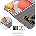Custodia Compatibile Con Samsung Galaxy A42 In Grigio Nero - Coperchio Protettiva Con Chiusura Magnetica, Funzione Stand E Tasca Per Le Carte - Foto miniatura 5