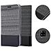 Custodia Compatibile Con Samsung Galaxy A42 In Grigio Nero - Coperchio Protettiva Con Chiusura Magnetica, Funzione Stand E Tasca Per Le Carte - Foto miniatura 6