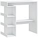 Tavolo da Bar con Ripiani Bianco 100x50x101,5 cm in Truciolato - Foto miniatura 2