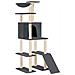 Albero Per Gatti Con Tiragraffi In Sisal Grigio Scuro 166 Cm - Foto miniatura 1