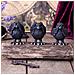 Tre Corvi Saggi Figurine 8.7 Cm - Foto miniatura 7