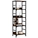 Libreria Rovere Fumo 50x33x153 Cm In Legno Multistrato - Foto miniatura 3