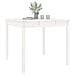 Tavolo Da Giardino Bianco 82,5x82,5x76cm Legno Massello Di Pino - Foto miniatura 3