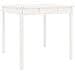 Tavolo Da Giardino Bianco 82,5x82,5x76cm Legno Massello Di Pino - Foto miniatura 1