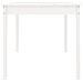 Tavolo Da Giardino Bianco 82,5x82,5x76cm Legno Massello Di Pino - Foto miniatura 6