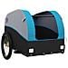 Rimorchio Da Bici Da Carico Nero E Blu 45 Kg In Ferro - Foto miniatura 10