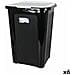 Secchio Per La Spazzatura Tontarelli Coverline Bianco 44 L Nero 38,5 X 34,5 X 54,5 Cm (6 Unità) - Foto miniatura 1