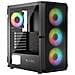 Case Portos ARGB Midi Tower Micro-ATX 2 Porte USB 2.0 1xUSB 3.2 Gen 1 Colore Nero. - Foto miniatura 1