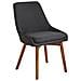 Set Di 2 Sedie Da Pranzo Tessuto Nero Melfort - Foto miniatura 6