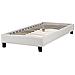 Letto Senza Testata Tessuto Roanne 90 X 200 Cm Grigio Chiaro - Foto miniatura 4