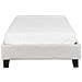 Letto Senza Testata Tessuto Roanne 90 X 200 Cm Grigio Chiaro - Foto miniatura 5