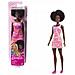 Bambola Barbie 30 Cm Nera Con Vestito Rosa   Hgm59 - Foto miniatura 1