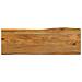 Piano Tavolo 120x40x2,5 Cm Bordi Vivi In Legno Massello Mango - Foto miniatura 1