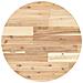 Piano Tavolo Rotondo 50x4 Cm In Legno Massello Di Acacia - Foto miniatura 2